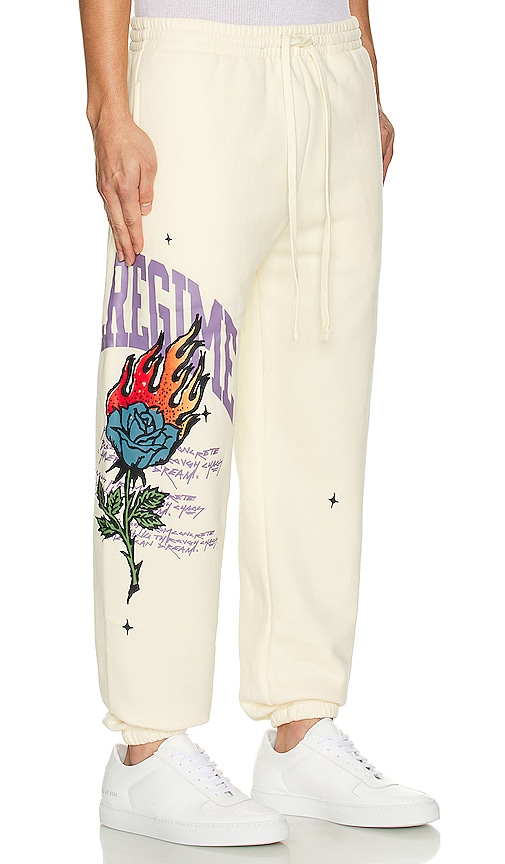 Shop Civil Regime Bloom Through This Cozy Jogger In Butter