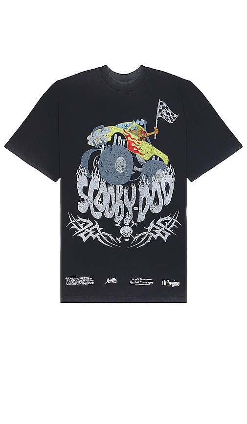 Civil Regime Scooby's Monster Rally American Classic Oversized Tee In 复古黑色