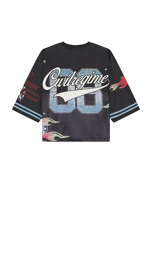 Shop Civil Regime Football Jersey In 블랙