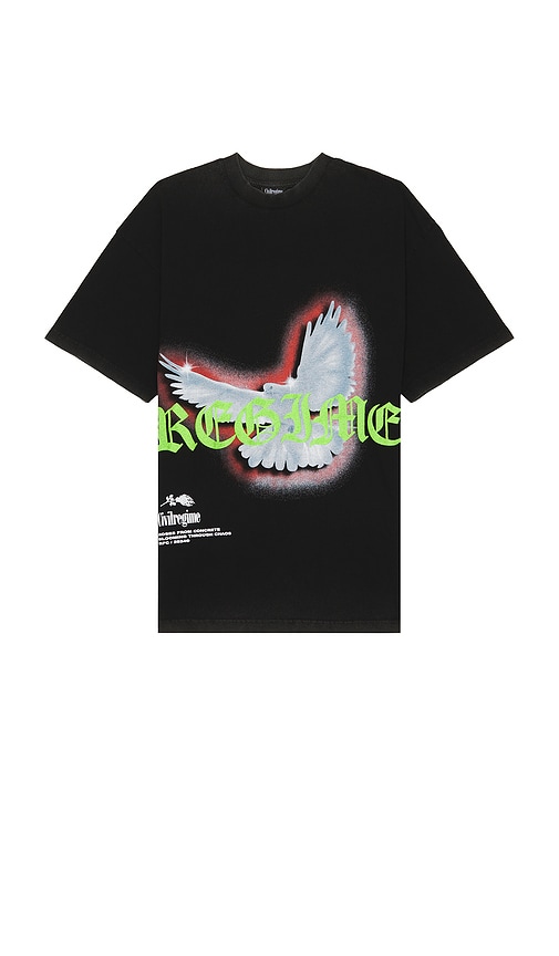 Shop Civil Regime American Classic Oversized Tee In 빈티지 블랙