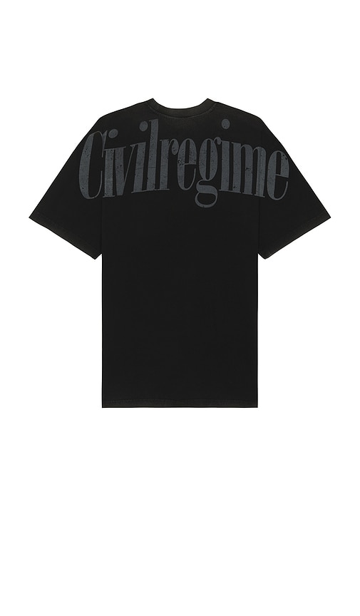 Shop Civil Regime American Classic Oversized Tee In 빈티지 블랙