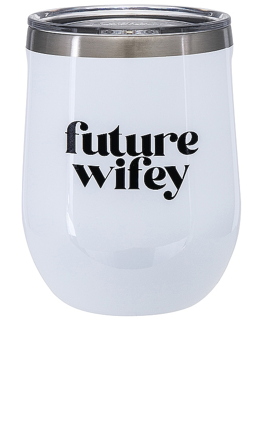 Corkcicle Future Wifey Stemless Cup In White