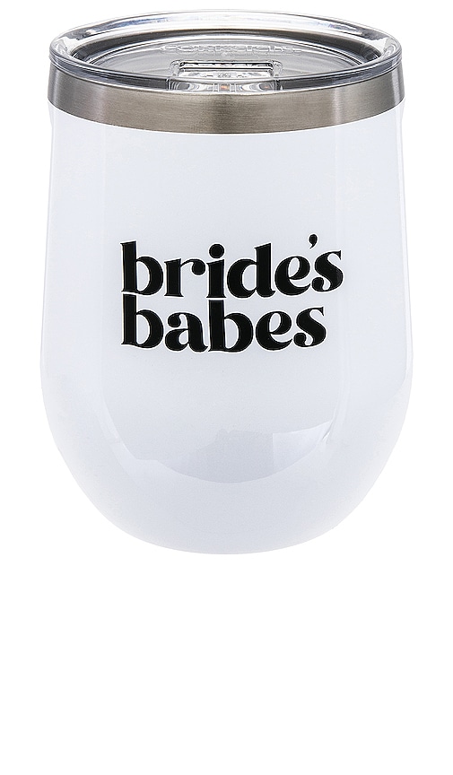Corkcicle Bride's Babes Stemless Cup In White