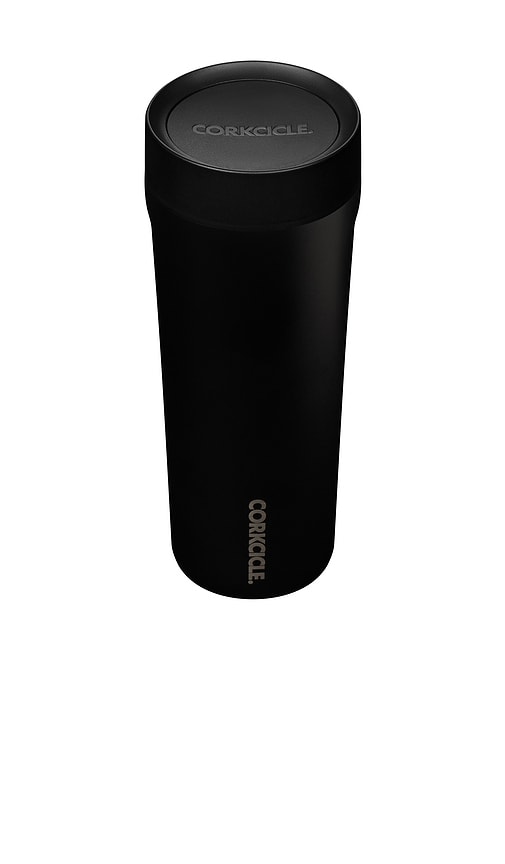  Corkcicle Reissverschluss Matte Black Commuter Cup 17oz In Black. 