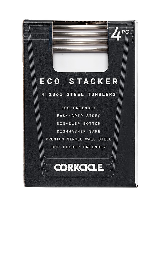 Corkcicle Eco Stacker 4 Pack in White