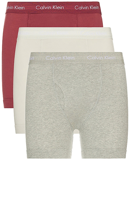 Calvin Klein Underwear Boxer Brief 3-pack in B10 Grey Heather, Silver  Birch, & Raspberry Blush