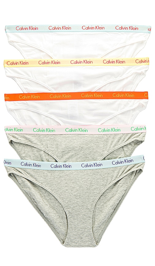 Calvin Klein Underwear Carousel 5 Pack Bikini in Multi