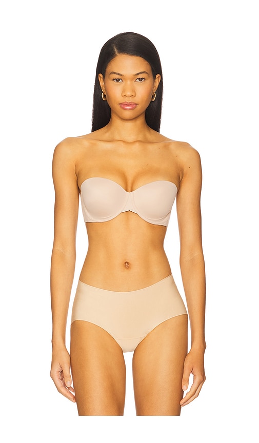 Calvin Klein Underwear Lightly Lined Strapless Bra In Neutral