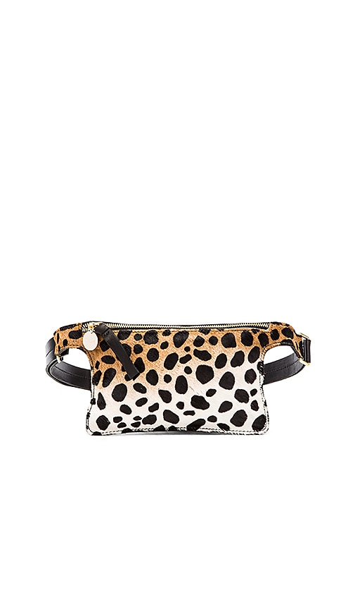 Clare V. Petite Animal-Print Calf Hair Fanny Pack