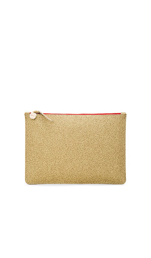 Clare V. Margot Flat Clutch in Orange