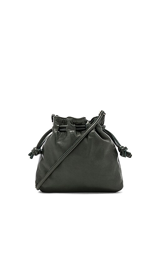 Clare V. Petit Henri Maison Drawstring Bag in Green