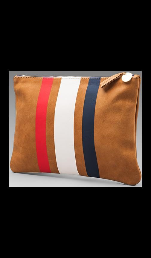 3 Stripe Flat Clutch