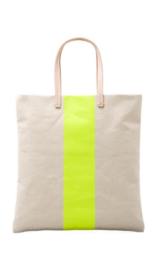 clare v stripe tote