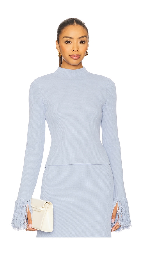 Imogen Long Sleeve Knit Sweater in Baby Blue. - size L (also in M, S, XS) - Clea - Modalova