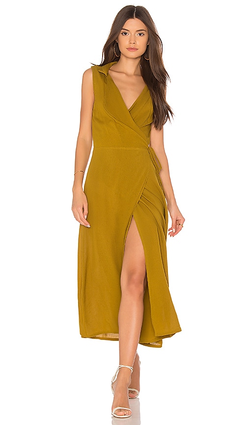 mustard gold dress