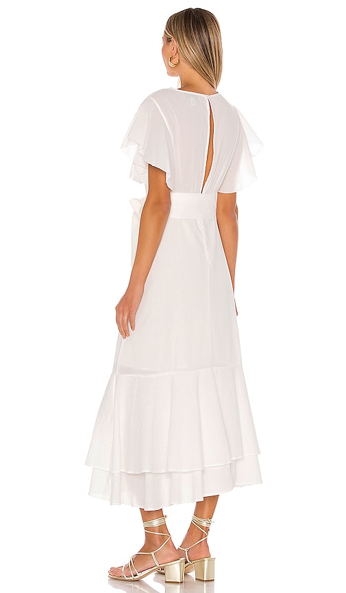 white summer midi dress