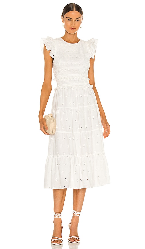 Cleobella Emmy Midi Dress In White