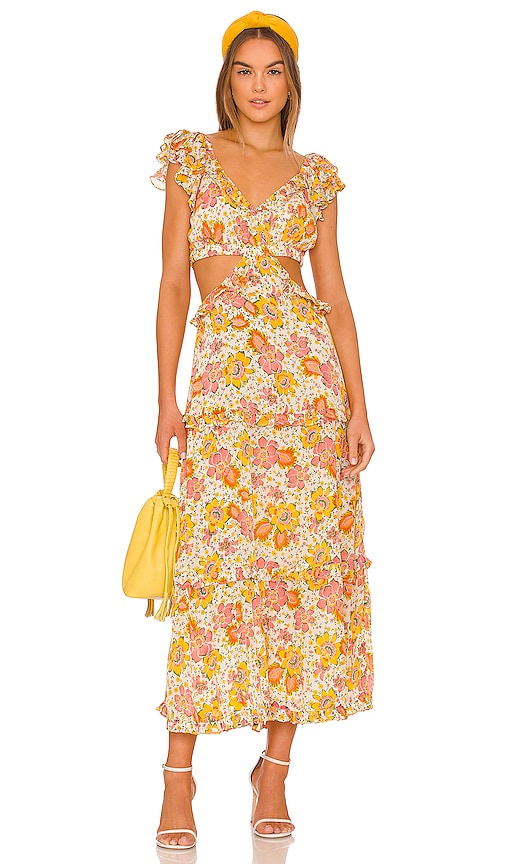 Cleobella Clara Ankle Dress in Lucia Floral Print