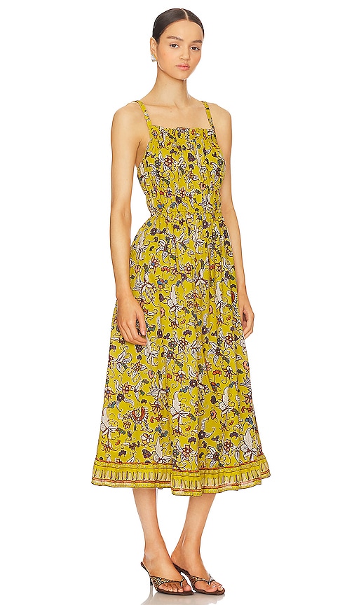 Shop Cleobella Winona Midi Dress In Evora Print