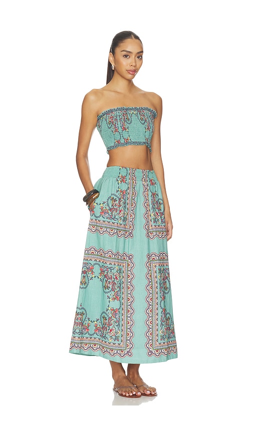 Cleobella Ruby Top & Midi Skirt Set In Multi