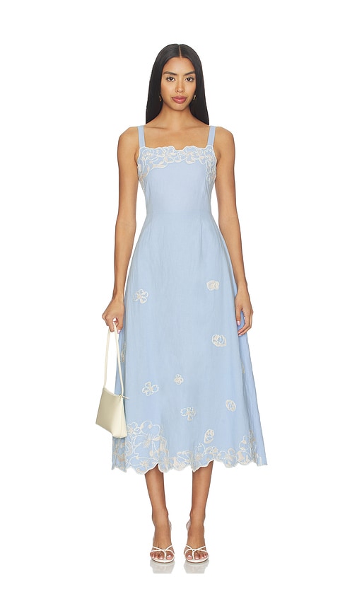 cleocakes blue dress Cleodora Maxi Dress