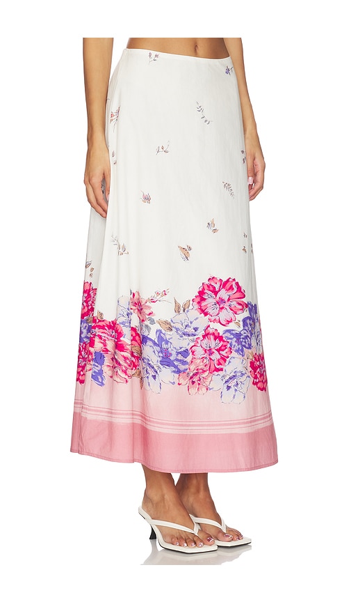 Cleobella Shea Midi Ankle Skirt In Camellia Print In Multi