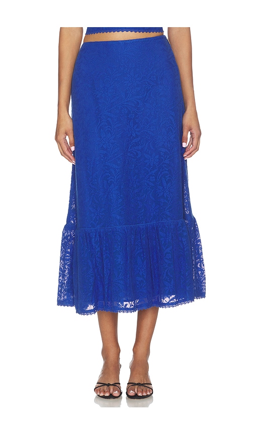Cleobella JUPE MIDI AZURE en Blue Taille XL Also en S XS M L 277$