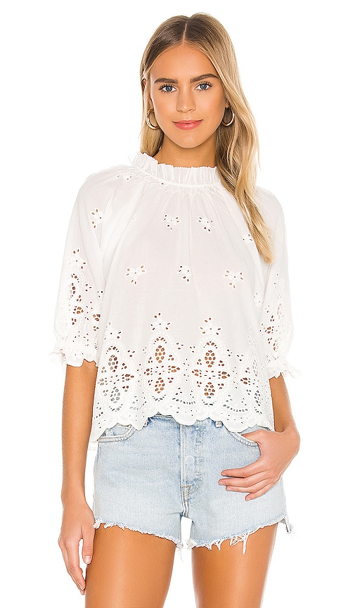 Cleobella Arden Blouse in Ivory | REVOLVE