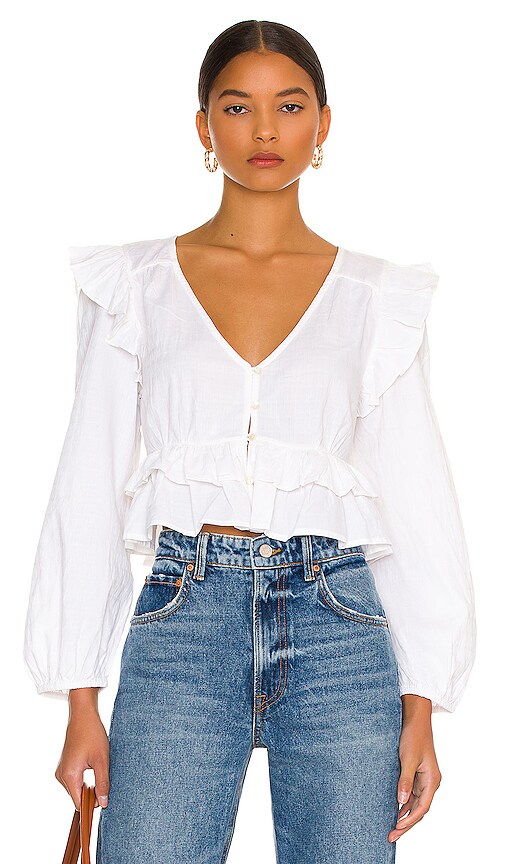 Cleobella Mandie Blouse in Ivory