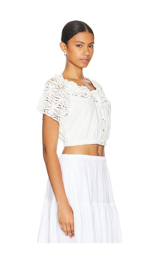 Shop Cleobella Teresa Blouse In Ivory