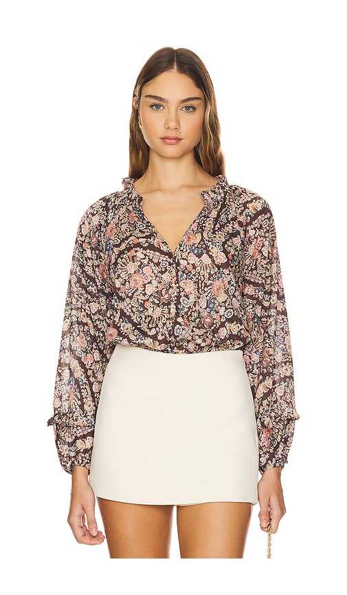 Shop Cleobella Alicia Blouse In Divina Print