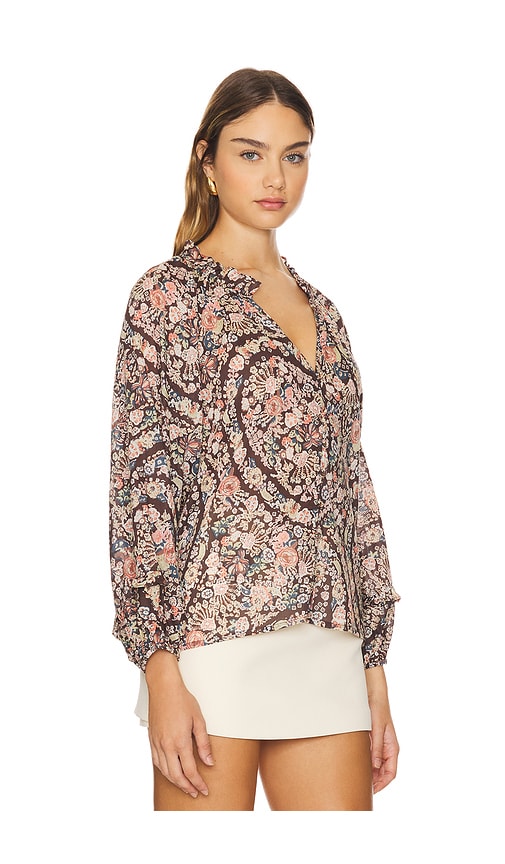 Shop Cleobella Alicia Blouse In Divina Print