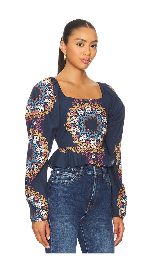 Cleobella Elizabeth Top In Blue