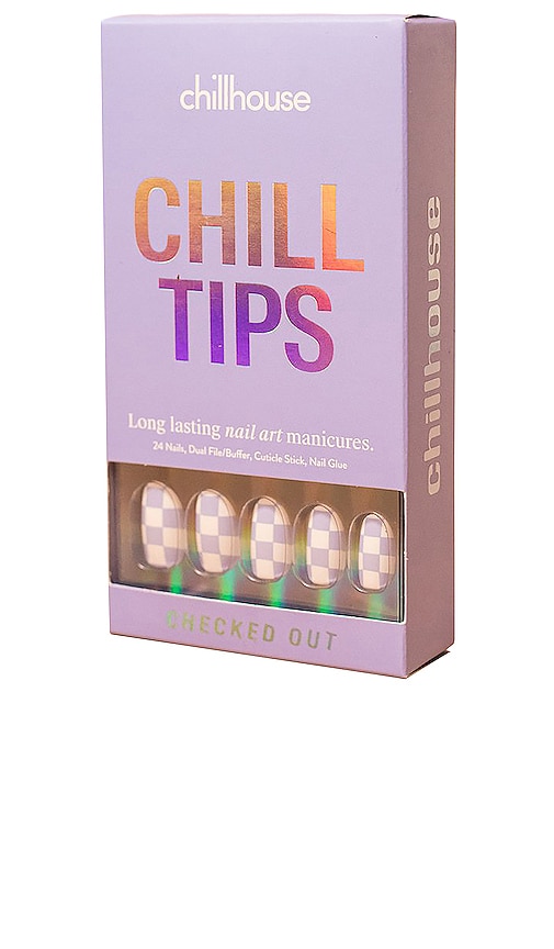 Checked Out Chill Tips Press-On Nails in Checked Out