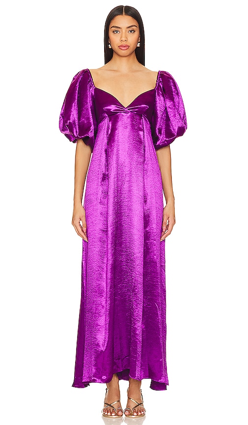 Caroline Constas Enya Gown In Purple
