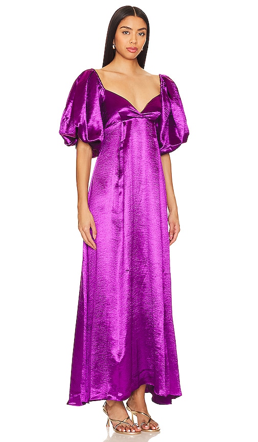 Shop Caroline Constas Enya Gown In Purple