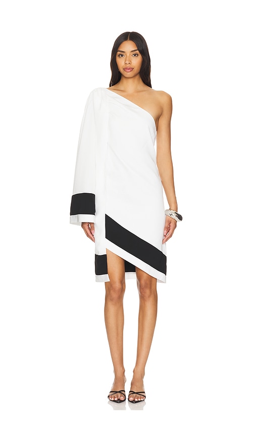 CAROLINE CONSTAS XENIA ONE SHOULDER MINI DRESS 