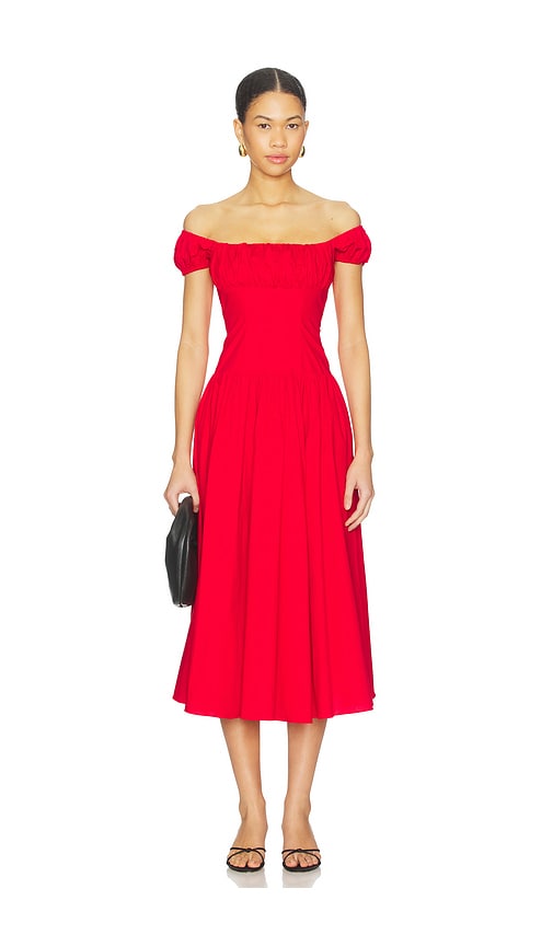 CAROLINE CONSTAS Augusta Drop Waist Maxi Dress