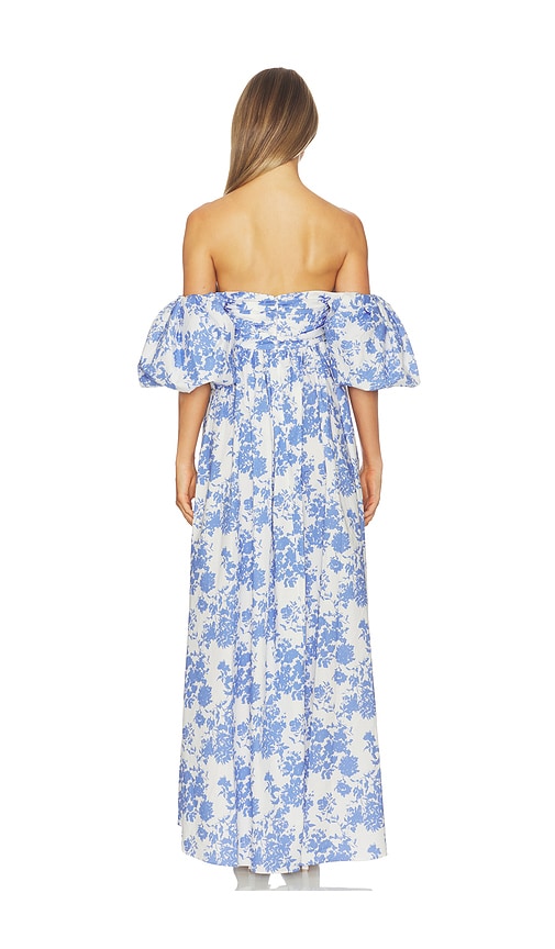  Caroline Constas Kleid Emilia In White,baby Blue. Größe Xs. Also In S. 