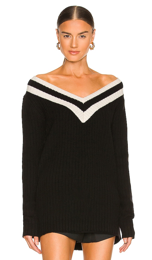 CAROLINE CONSTAS Hadley Sweater in Black | REVOLVE