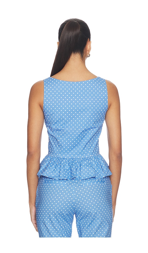  Caroline Constas Oberteil Haven In Blue. Größe Xs. Also In S, M, L. 