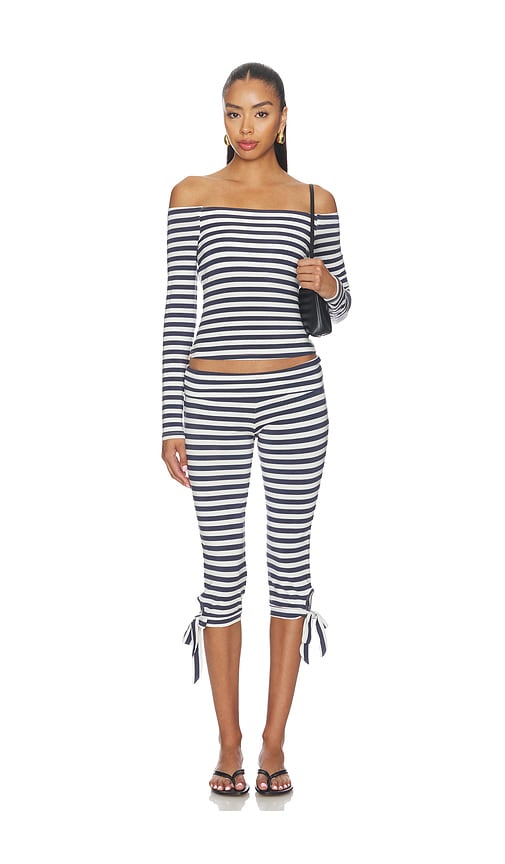 CAROLINE CONSTAS Avery Off The Shoulder Knit Top | Thumbnail 4