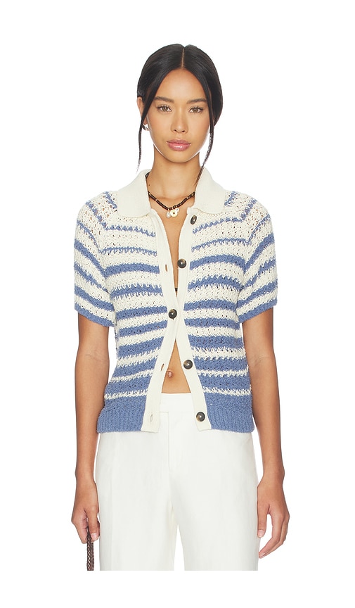 CLOSED Short Sleeve Polo Cardigan