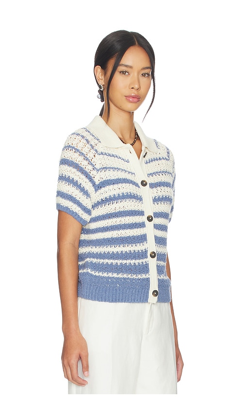  Closed Cardigan In White,blue. Größe Xxs. Also In Xs, S, L, Xl. 