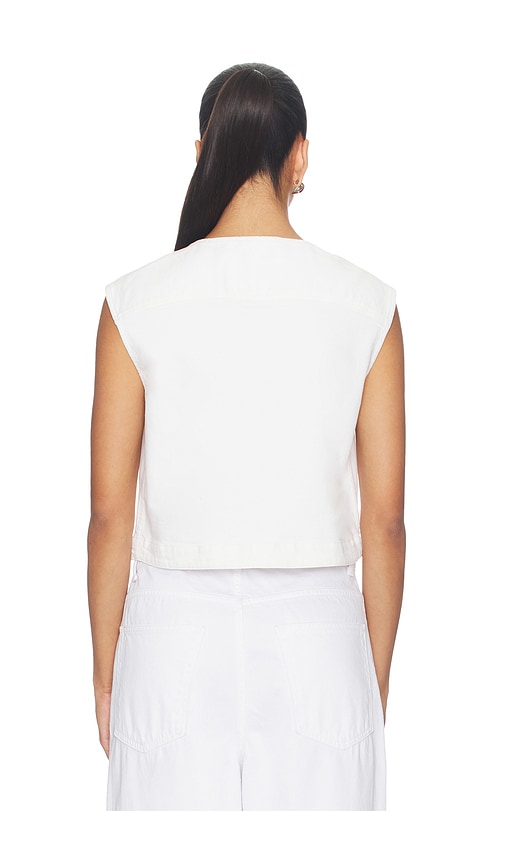  Closed Denim Vest Top In White. Size Xs. Also In S, M, L, Xl. 
