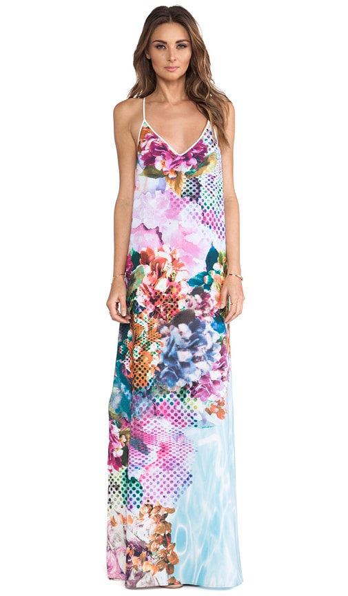Pool Flower Maxi Dress