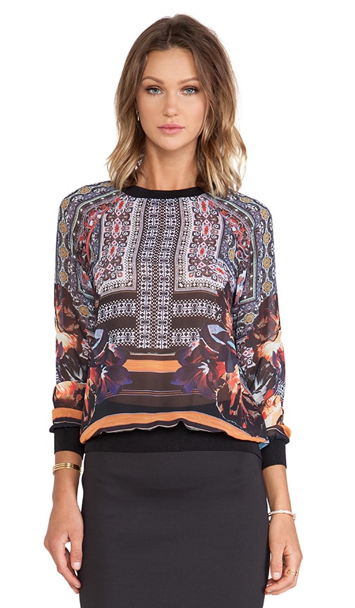Irish Box Chiffon Sweatshirt