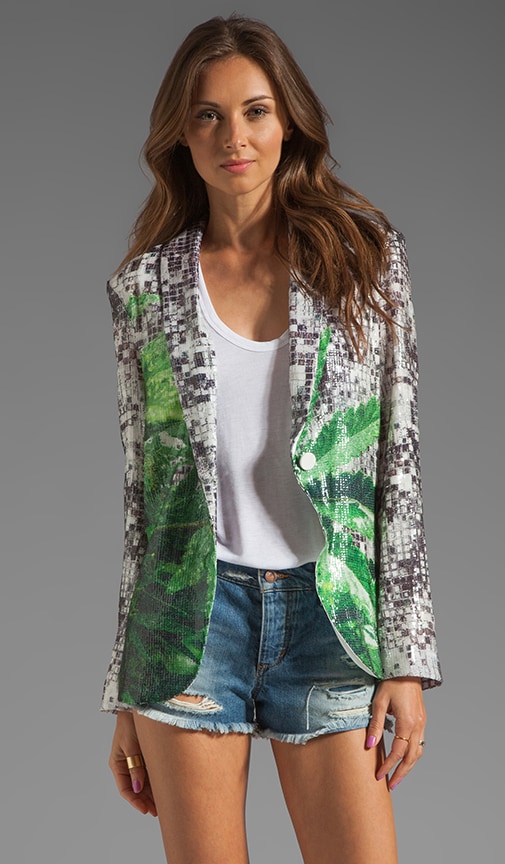How High Sequins Blazer