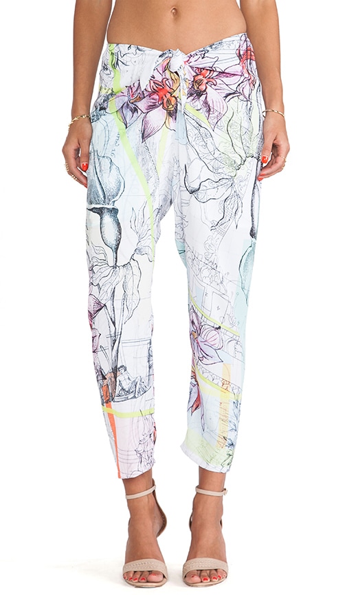 Floral Line Drawing Pant