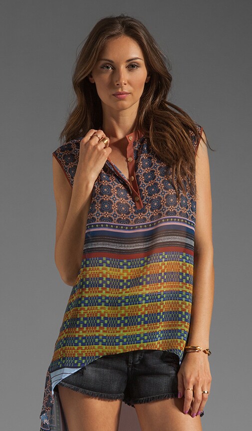 Mission Tiles Chiffon Top